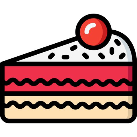 Cake slice Basic Miscellany Lineal Color icon