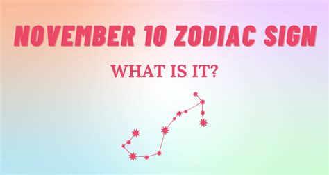 November 10 Zodiac Sign Explained | So Syncd