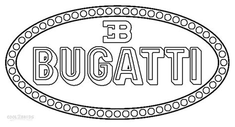 Printable Bugatti Coloring Pages For Kids | Cool2bKids | Bugatti logo, Bugatti, Cars coloring pages