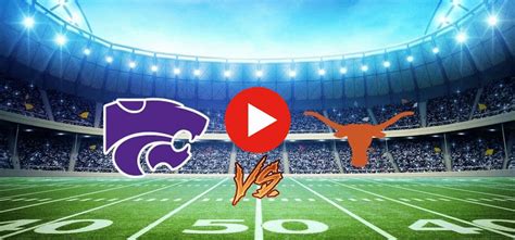 Kansas State VS Texas live streaming 4 November 2023 TV 17 h ...