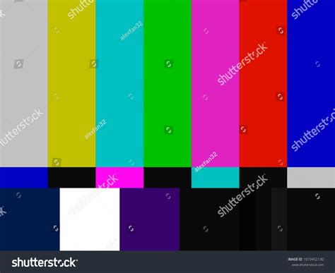 Television Test Pattern Color Bars Smpte Stock Vector (Royalty Free ...