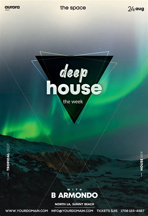 Deep House - PSD Flyer Template - PixelsDesign