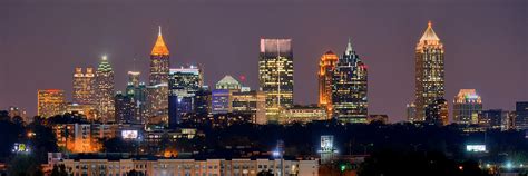 Digital Prints Prints Art & Collectibles Georgia Night Skyline in Color Atlanta etna.com.pe