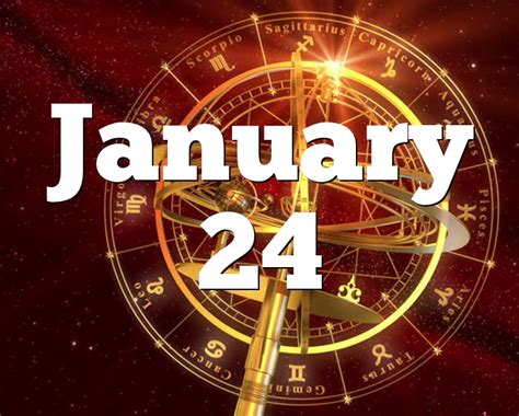 24 January Birthday horoscope - zodiac sign for 24 January