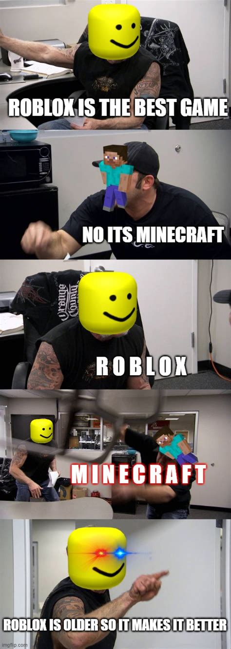 roblox vs minecraft - Imgflip