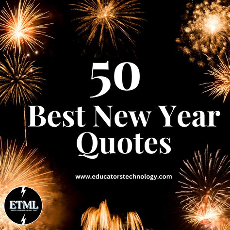 50 Best New Year Quotes - Educators Technology