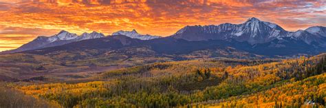 Blazing Telluride Sunrise Panorama (2021) | Telluride, Colorado