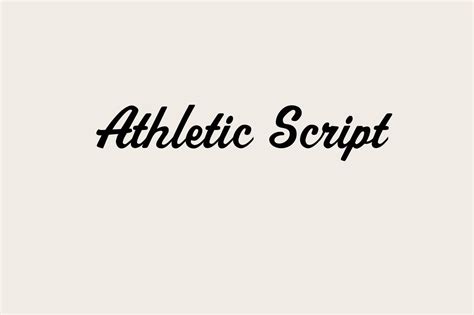 Athletic Script Font Free Download