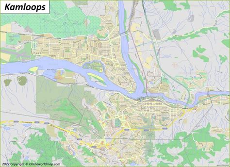 Kamloops Map | British Columbia, Canada | Detailed Maps of Kamloops