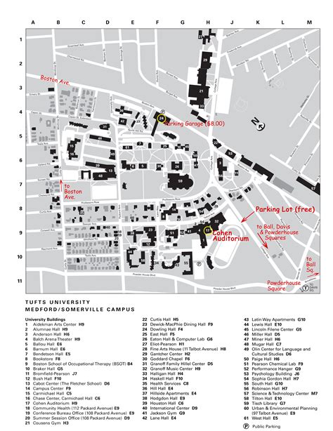 Tufts Medford Campus Map – Interactive Map