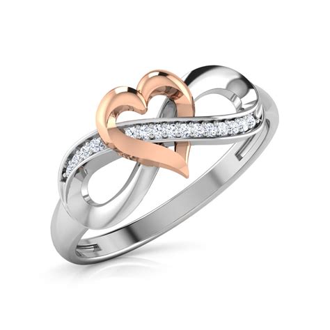 Infinity Heart Ring Jewellery India Online - CaratLane.com