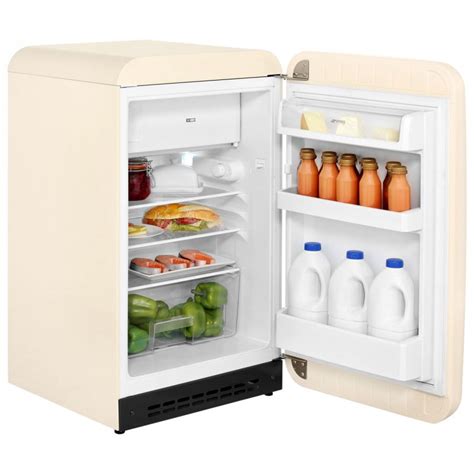 Buy online Retro mini fridge SMEG FAB10LP 130L Cream in Israel