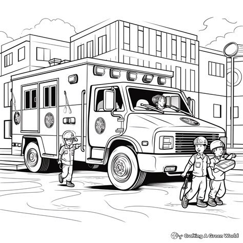 Ambulance Coloring Pages - Free & Printable!