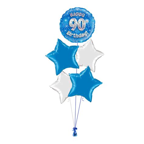 Blue 90th Birthday Balloon Bouquet – BALLOONS2U