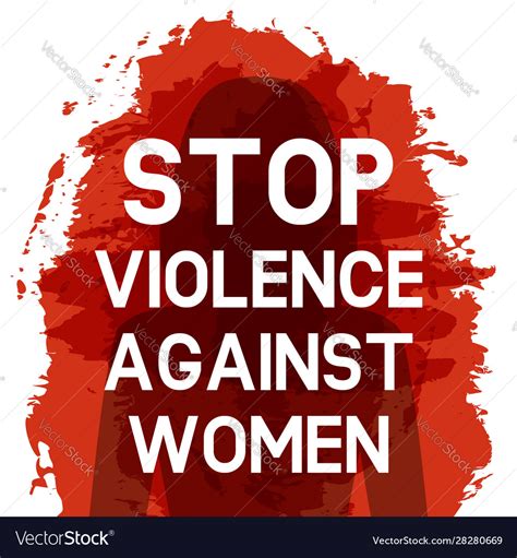 Stop violence against women concept Royalty Free Vector