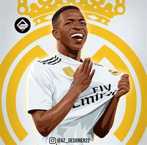 Pin de Alexis em Real madrid | Vinicius jr, Desenho futebol, Desenho de ...