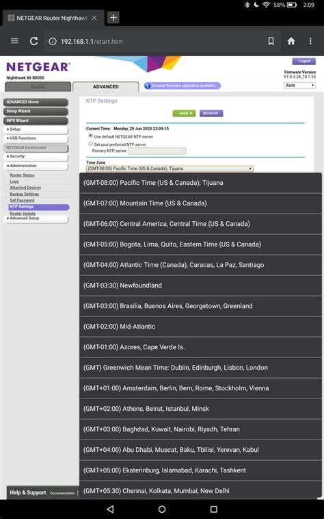 58% NETGEAR Router Nighthawk X NETGEAR' Firmware Version Nighthawk R8000 V1.0.4.28_10.1.54 ...