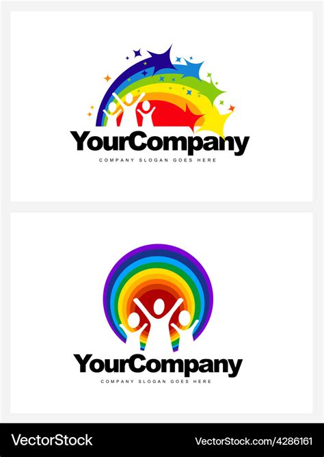 Kindergarten logo design Royalty Free Vector Image