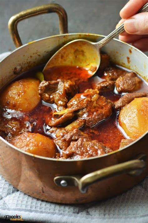 Aloo Gosht ( Mutton with Potato + Instant Pot + Video) » Foodies Terminal