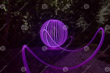 Beautiful Realistic Purple Ball Drawing with Light Stock Photo - Image of creativity, fantasy ...