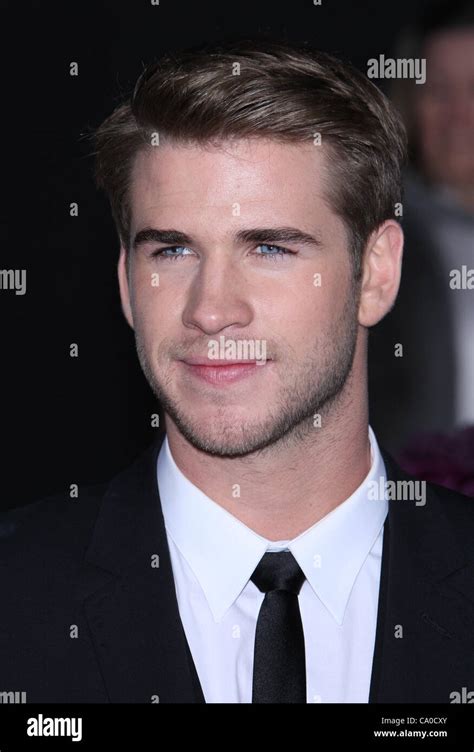 LIAM HEMSWORTH THE HUNGER GAMES. WORLD PREMIERE DOWNTOWN LOS ANGELES ...