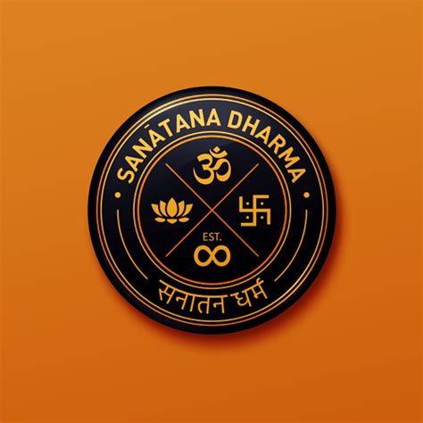 Sanātana Dharma - Steel Grey | Pin Badge + Magnet