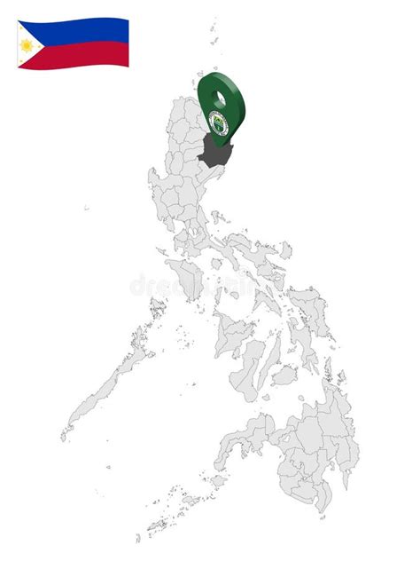 Location Province of Isabela on Map Philippines. 3d Location Sign of ...