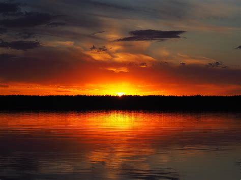 MichaelPocketList: Sunset over Moose Lake, Alberta, Canada [4608x3546] [OC]