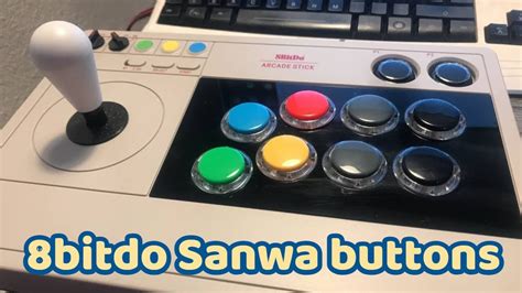 8bitdo Arcade Stick - Sanwa button mod - YouTube