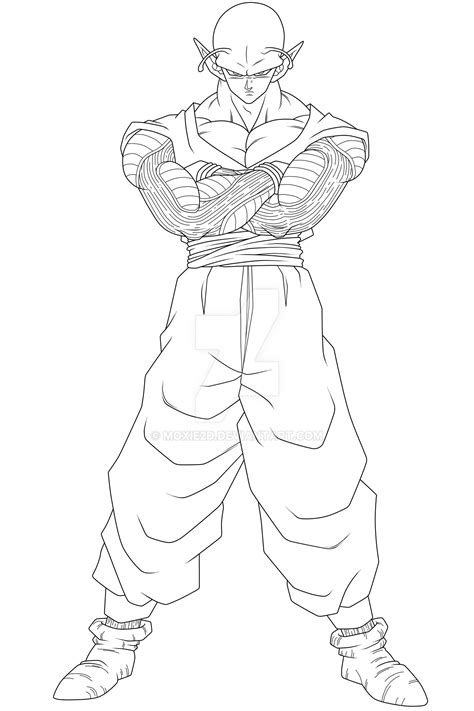 $Piccolo. :Lineart: by moxie2D on DeviantArt