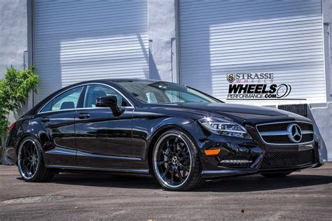 Black Mercedes CLS-Class Turned into Stylish Beast with Strasse Wheels ...