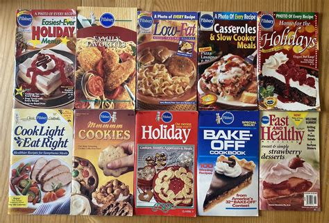 Lot Pillsbury Classics Cookbooks Holiday Bake Off Low Fat Cookies Casseroles | eBay