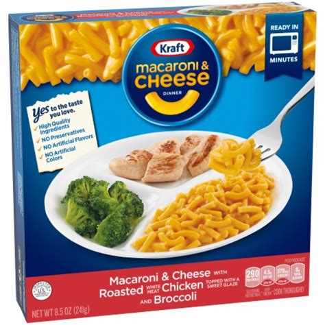 Kraft Mac N Cheese Macaroni and Cheese Kids Frozen Meal with Roasted Chicken & Broccoli, 8.5 oz ...