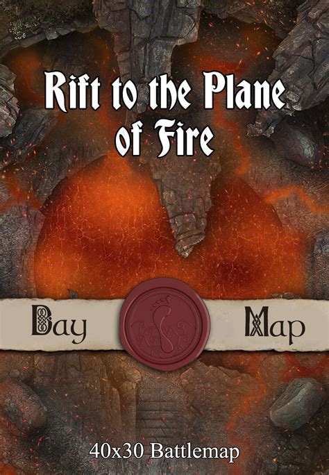 40x30 Battlemap - Rift to the Plane of Fire - Seafoot Games | Magical ...