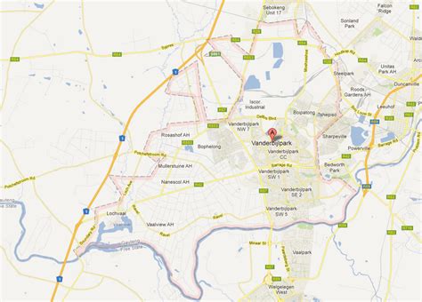 Vanderbijlpark Map