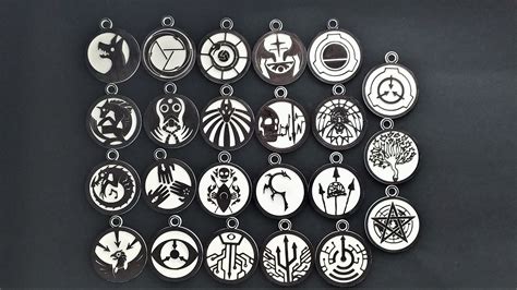 Keychain SCP Foundation Series 1 MTF and GOI Logos 23 Designs - Etsy Denmark