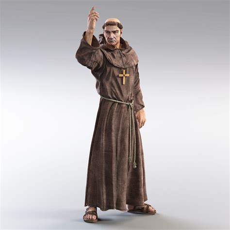 3d model medieval monk https://static.turbosquid.com/Preview/2014/09/01__13_41_07/004 ...