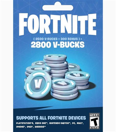 Fortnite - 2800 V-Bucks Gift Card (GLOBAL) - GiftChill.co.uk