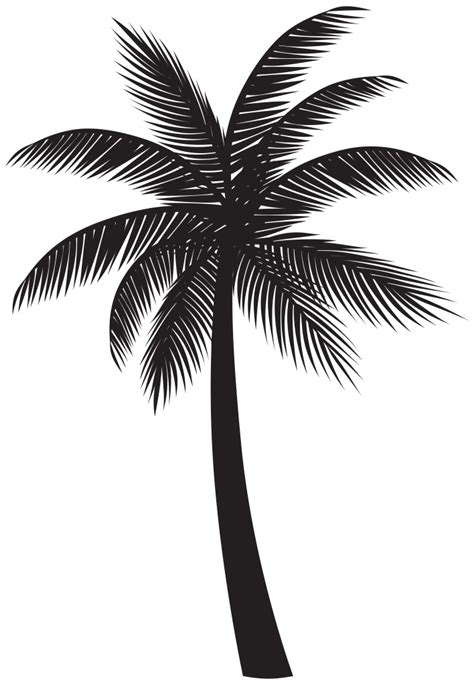 Black palm tree png transparent png download