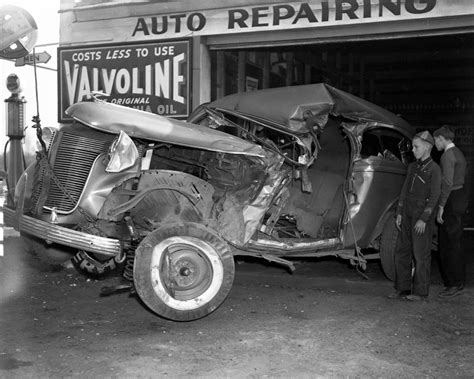 Vintage Car Crash Photos