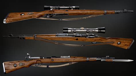 Israel Pargas - WW2 Kar 98 Mauser sniper rifle with bayonet