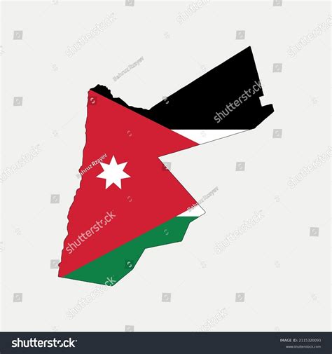 Map Jordan Country Flag Region Outline Stock Vector (Royalty Free ...