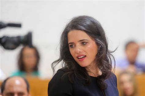 Ayelet Shaked: ‘Applying sovereignty will prevent a Palestinian state’ – OLD NEWS