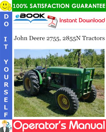 John Deere 2755, 2855N Tractors Operator’s Manual (From Serial No.728000L) – PDF Download