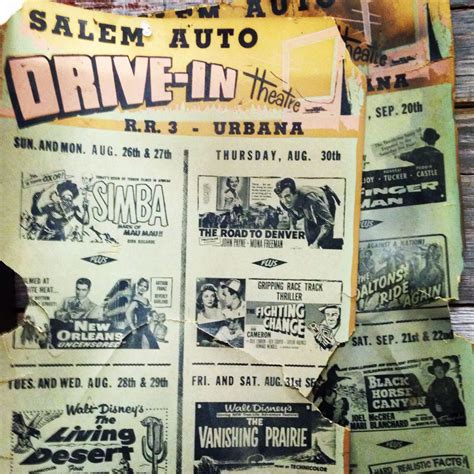 Vintage / Antique DRIVE IN MOVIE POSTERS from the 1950's ! ..... So ...