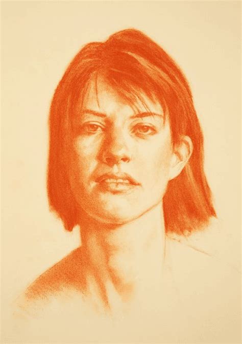 Michael Britton (sanguine conte drawing) | Portrait drawing, Drawing lessons, Drawing for beginners