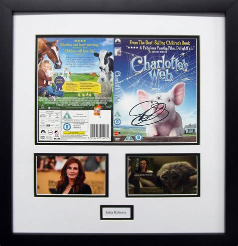 Framed Charlottes Web Signed DVD Cover | Charity Frames
