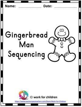 Gingerbread Man Sequencing Activity by work for children | TPT