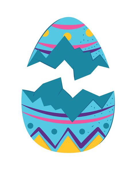 broken easter egg 10464546 Vector Art at Vecteezy