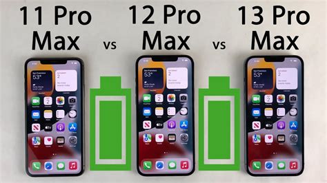 iPhone 13 Pro Max vs 12 Pro Max vs 11 Pro Max Battery Life DRAIN Test ...